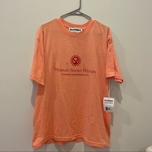 NWT PLAYBOY - Pleasure Seeker Peach T-Shirt